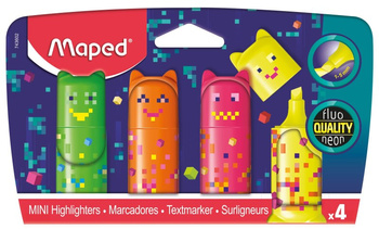 Zakreślacz Mini Pixel Fluo 4 kolory