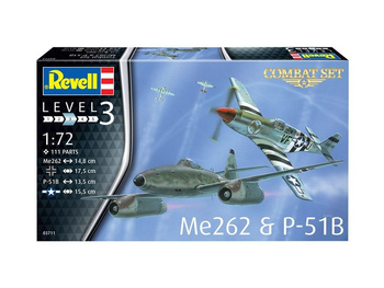 Samolot 1:72 Me 262 & P-51B Revell