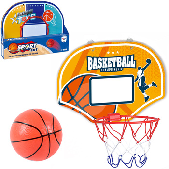 ZESTAW DO KOSZYKÓWKI OBRĘCZ PIŁKA POMPKA KOSZ DO DOMU I OGRODU DLA DZIECI