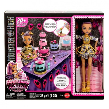 Monster High Straszysłodkie urodziny Tort i lalka Mattel