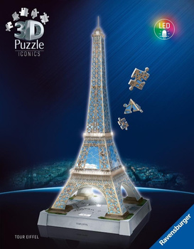 Puzzle 3D Iconics Wieża Eiffla Ravensburger