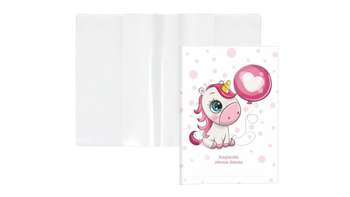 Okładka na książeczkę zdrowia dziecka Jednorożec
