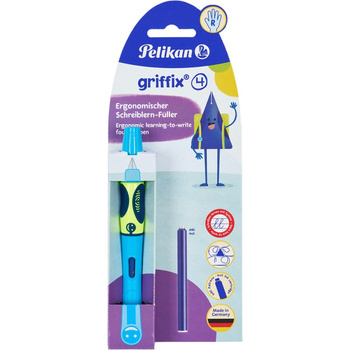 Pióro wieczne Pelikan Griffix Neon Fresh Blue blister