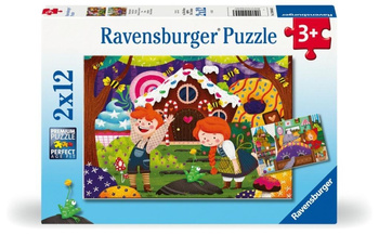 Puzzle dla dzieci 2D: Świat baśni 2x12el Ravensburger