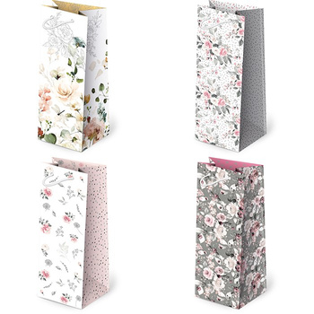 Torebki ozdobne AL2-106 Kwiaty mat 10 sztuk