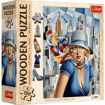 Puzzle 200 drewniane Lato w Mieście Catherine Abel 20251
