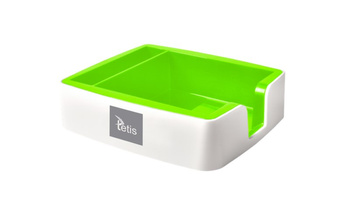 Przybornik na karteczki i wizytówki zielony