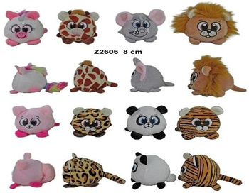 Zwierzęta dżungla kula 8cm MIX Sun-Day