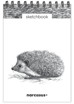 Szkicownik A5 Jeż pion na spirali 60k