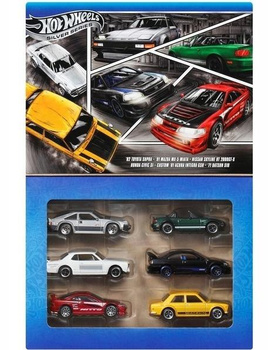 Hot Wheels Silver Streets of Japan 6-pak Mattel
