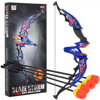 Łuk dla dzieci 8+ Zabawka sportowa Blaze Storm + 4 piankowe Strzały