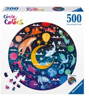 Puzzle 2D 500 Paleta kolorów. Marzenia Ravensburger
