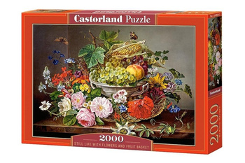 Puzzle 2000 Still Life with Flowers and FruitCASOR Castorland