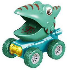 Auto Dinozaur Zabawka Interaktywna Naciskany Pojazd Dla Dzieci