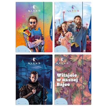 Paczka Teczka A4 z gumką Kleks 10 szt. Pelikan