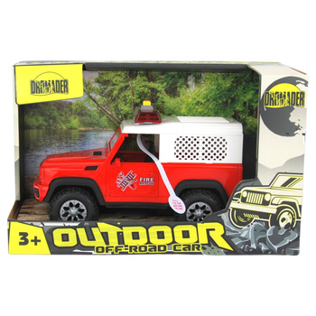 Jeep Straż Pożarna Zabawka Na Baterie Interaktywna W Pudełku Dla Dzieci
