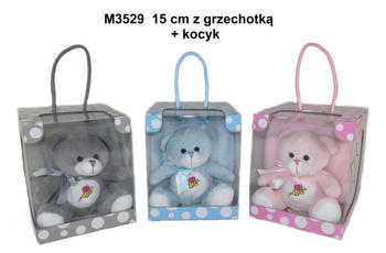 Miś z kocykiem 15cm MIX Sun-Day