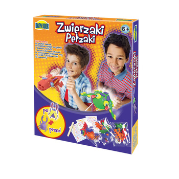 Zestaw kreatywny Zwierzaki Pełzaki zabawka plastyczna edukacyjna dla dzieci