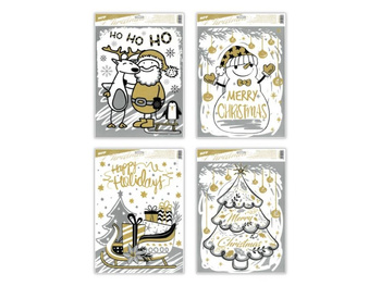 Naklejki bożonarodzeniowe 30x42cmx30cm VA017