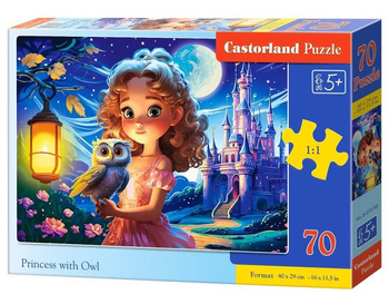 Puzzle 70 Princess with Owl CASTOR Castorland