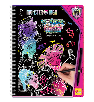 LISCIANI MONSTER HIGH SKETCHBOOK MONSTER SCRATCH REVEAL FOREVER FRIENDS