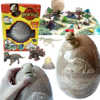 Mega Jajo Dinozaura Niespodzianka Figurki Dinozaurów Mata Prezent Dla Dziec