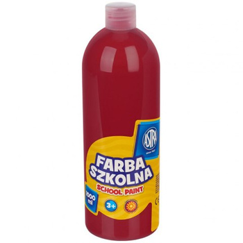 Farby szkolne Astra 1000 ml - czerwona ciemna