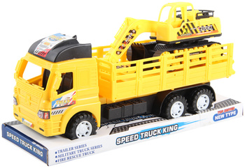 Auto ciężarowe z koparką zabawka konstrukcyjna dla dzieci edukacyjna