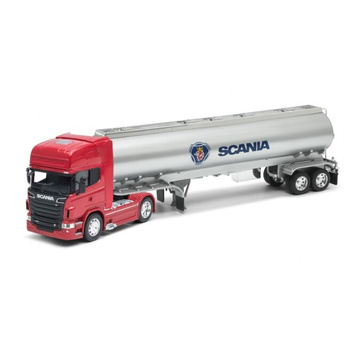 WELLY TRUCK Z PRZYCZ.1:32 SCANIA 730 OIL