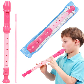 Flet Plastikowy Kolorowy Dla Dzieci Z Wycior Do Nauki Muzyki Prezent