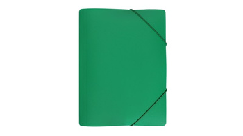 Teczka A4 z gumką szeroka SP zielona