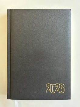 Kalendarz 2026 książkowy A5 czarny