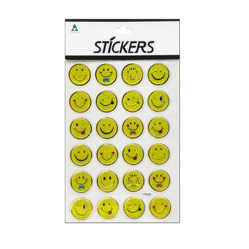 Naklejki buźki mix kolorowe samoprzylepne ozdoba na zeszyty szkoła