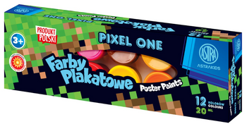 Farby plakatowe Pixel One Astra kids 12 kol x 20 ml