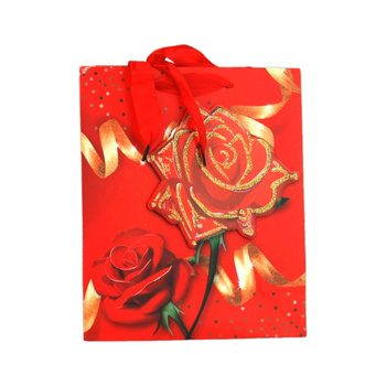 Torba ozdobna prezentowa mała elegancka papierowa na upominki