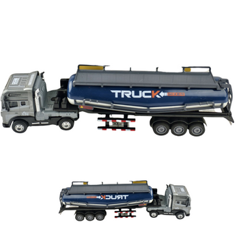 CYSTERNA SAMOCHÓD CIĘŻAROWY ZABAWKA ŚWIATŁO DŹWIĘK NACZEPA METALOWA POJAZD