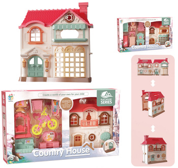 Domek Dla Lalek Drewniany Z Akcesoriami Edukacyjny Zestaw Prezent Dziecko