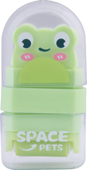 Gumka do ołówka z rolką oczyszczającą Space Pets 1 szt. mix