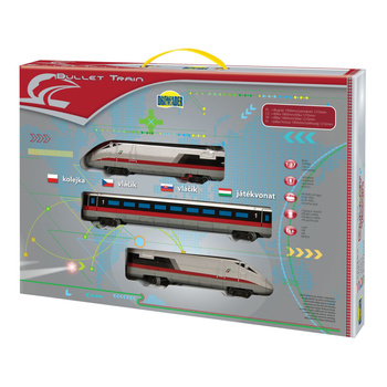 Kolejka na baterie zestaw 190cm tor zabawka elektryczna pociąg dla dzieci