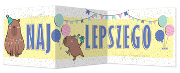 Karnet B6 składany Kapibara