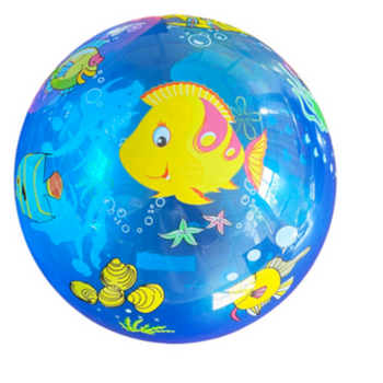 PIŁKA TRANSPARENTNA DLA DZIECI ZWIERZĘTA LEKKA ZABAWKA DO OGRODU PLAŻY