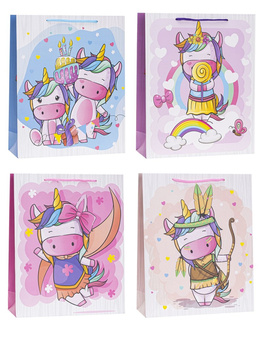 Torebki prezentowe TD-22003-A4 wzór dziecięcy 12 sztuk