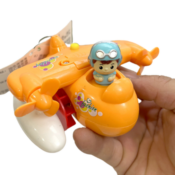 ZABAWKA DO KĄPIELI DLA DZIECI SAMOLOT DO WODY NA BATERIE ŚWIATŁO LED