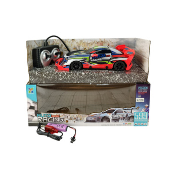 Samochód Sportowy Zdalnie Sterowany RC Na Radio Światła Prezent Dla Dzieci