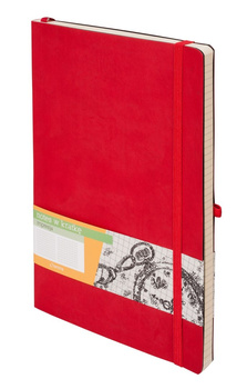 Notes impresja B5 kratka czerwony logo