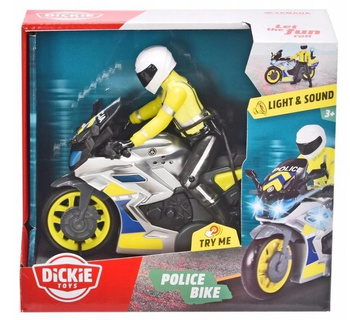 SOS Motocykl policyjny 17cm Dickie Toys