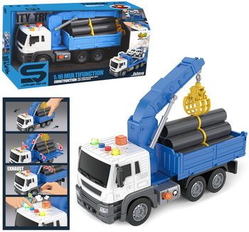 Auto ciężarowe z wysięgnikiem pompka zabawka dla dzieci edukacyjna