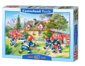 Puzzle 40 maxi - Gaszenie pożaru CASTOR Castorland