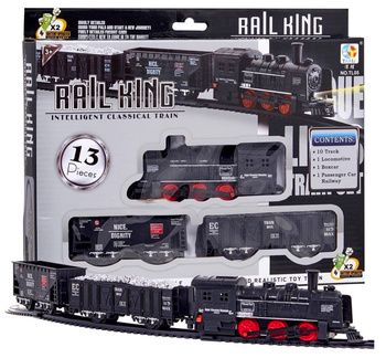 KOLEJKA NA BATERIE DLA DZIECI POCIĄG ZABAWKA DLA DZIECKA PREZENT 13 ele