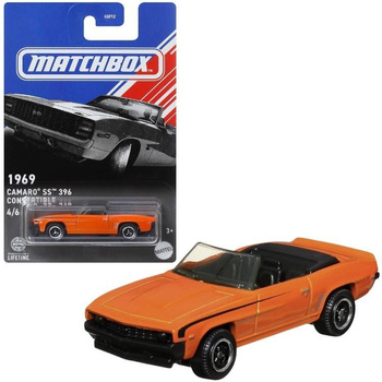 Matchbox Samochód 1969 Camaro SS 396 Covertible Mattel
